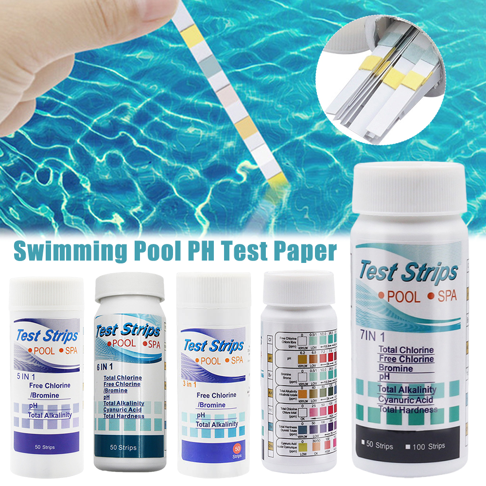 Marine Test Kit - 50/100pcs Water Test PH Strips Swimming