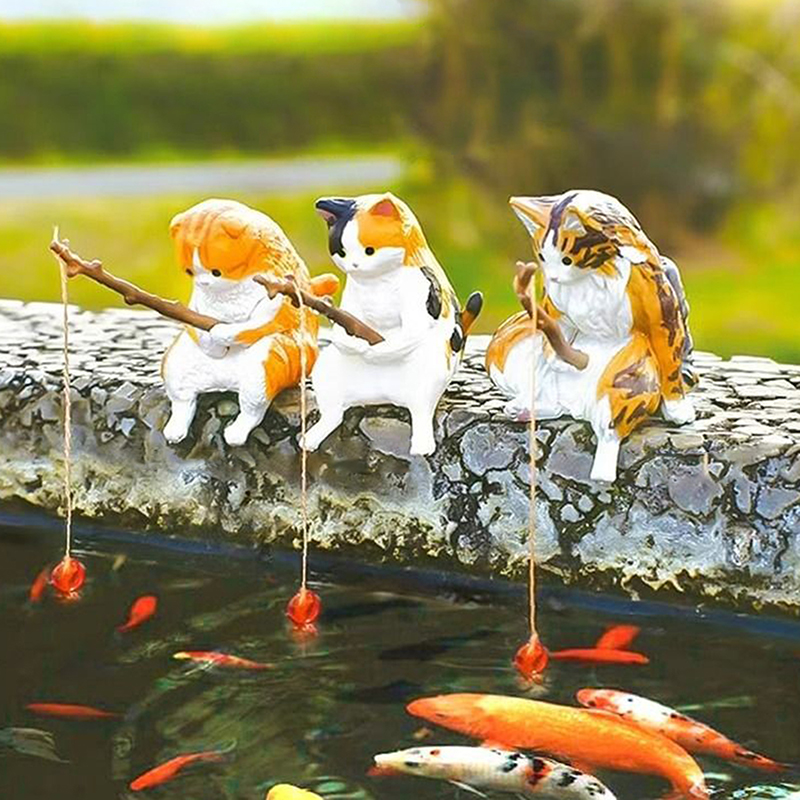 Marine Aquarium Mini - 1Pc Creative Fishing Cat Fish Tank