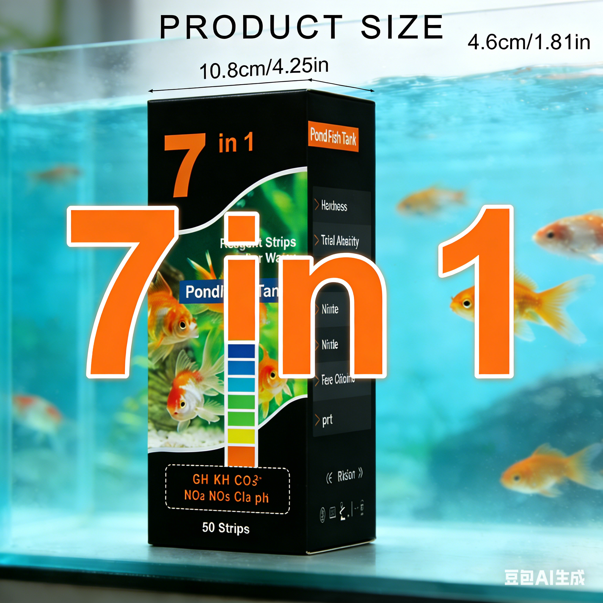 Marine Test Kit - New 7 in 1 Aquarium Swimming