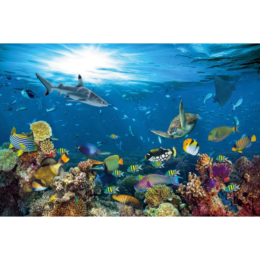 Underwater World Backdrop Unde - Aquarium Marine World recensie en prijs