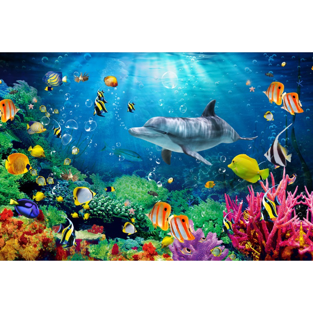 Underwater World Backdrop Unde - Aquarium Marine World recensie en prijs