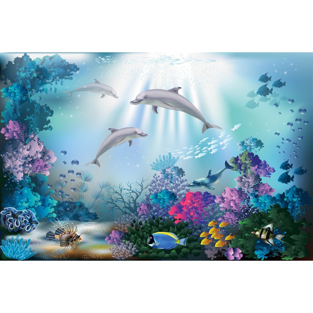 Underwater World Backdrop Unde - Aquarium Marine World recensie en prijs