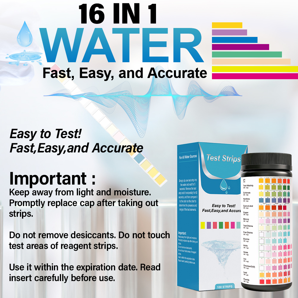 Yieryi 16 in 1 Water Test Stri - Marine Test Kit recensie en prijs