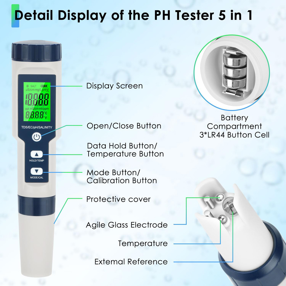 Digital Chlorine Meter PH Test - Marine Test Kit recensie en prijs