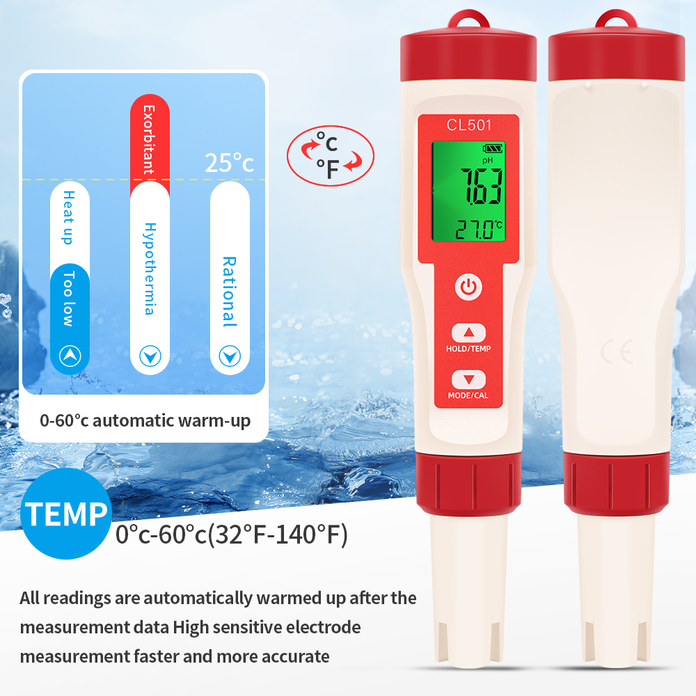 PH/CL2/H2/ORP/Temperature Mete - Marine Test Kit recensie en prijs