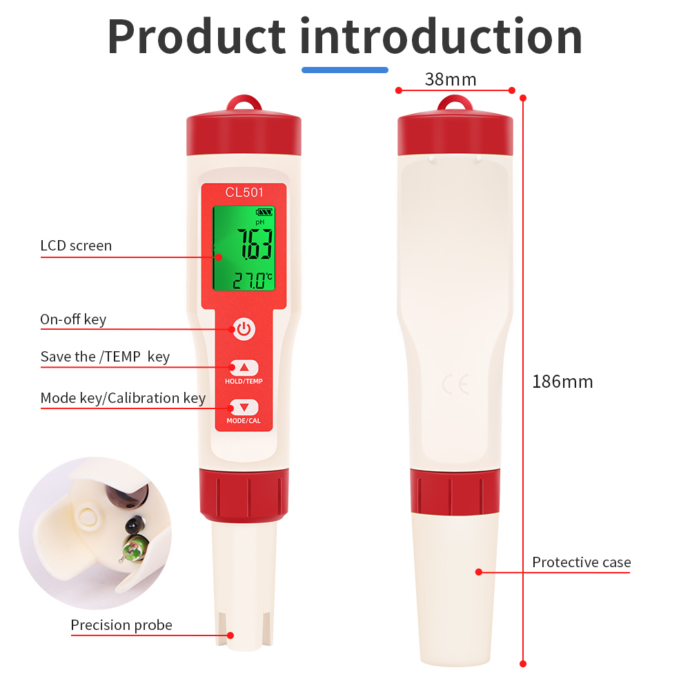 PH/CL2/H2/ORP/Temperature Mete - Marine Test Kit recensie en prijs