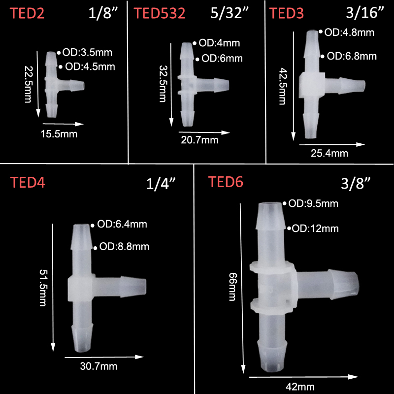 5pcs PVDF T fitting ozone resi - Marine Aquarium Ozone Generator recensie en prijs