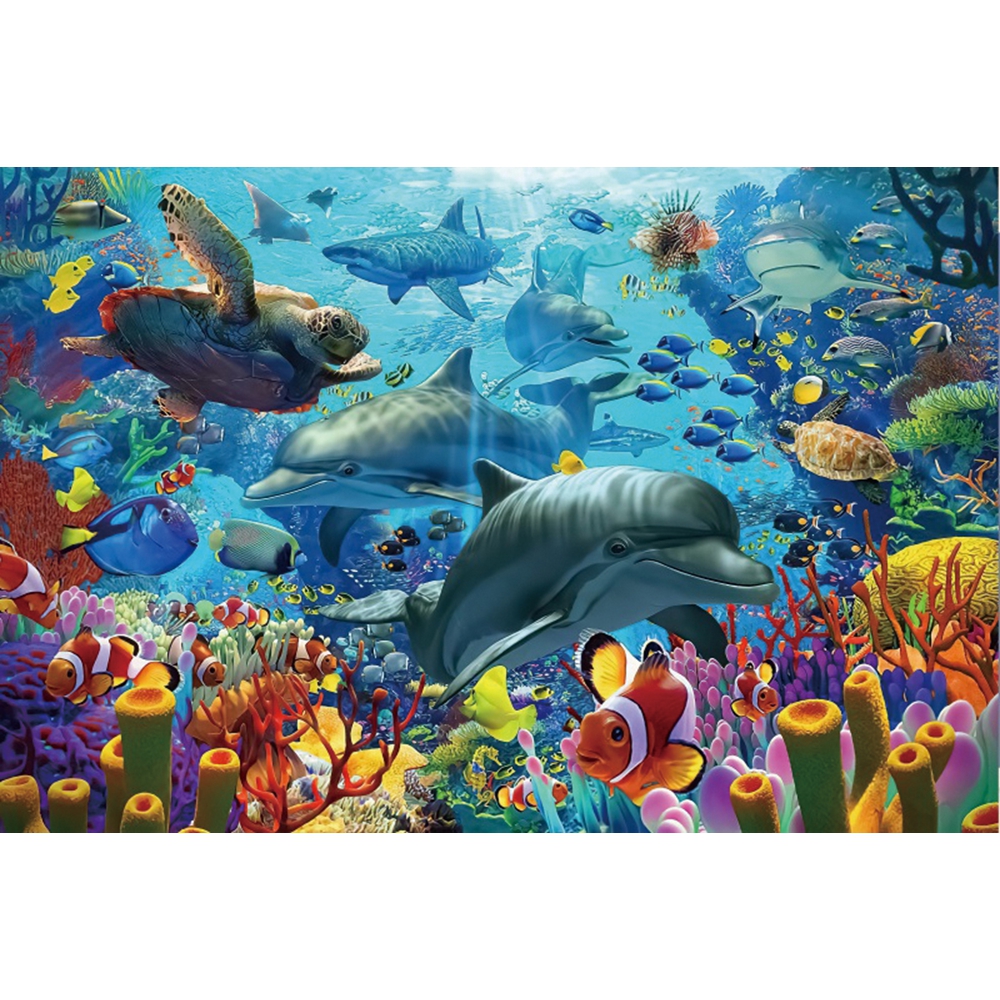 Under Sea Seabed World Backdro - Aquarium Marine World recensie en prijs