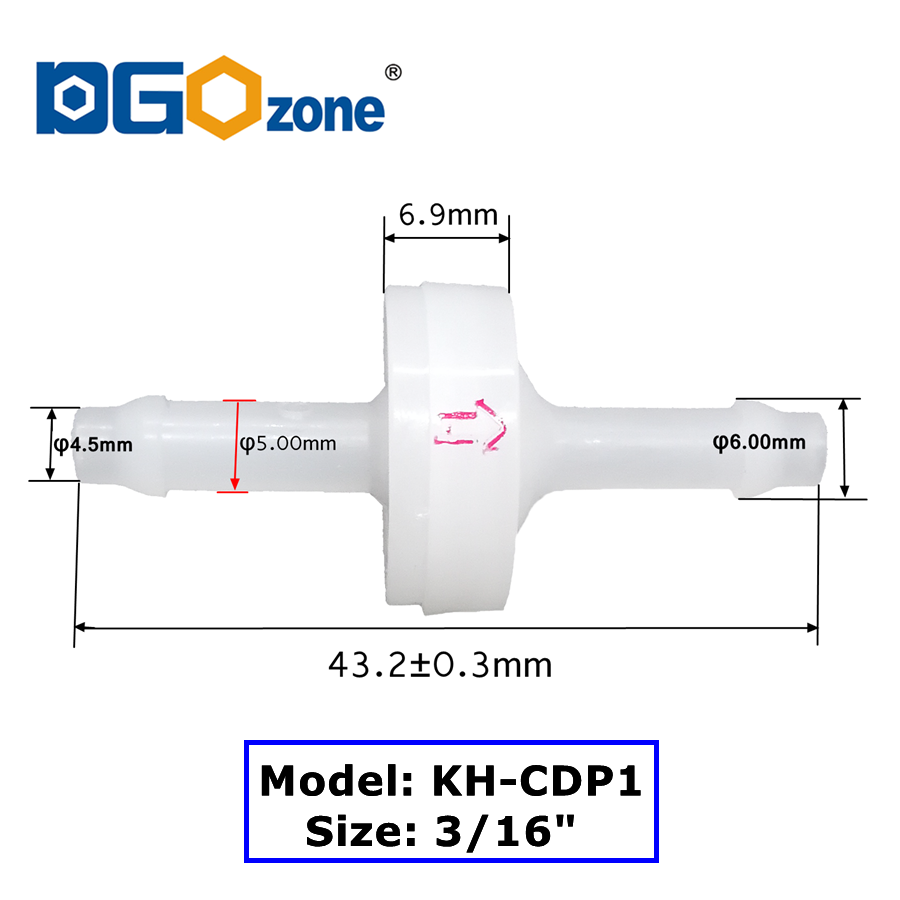 PVDF Check Valve Diaphragm Pla - Marine Aquarium Ozone Generator recensie en prijs