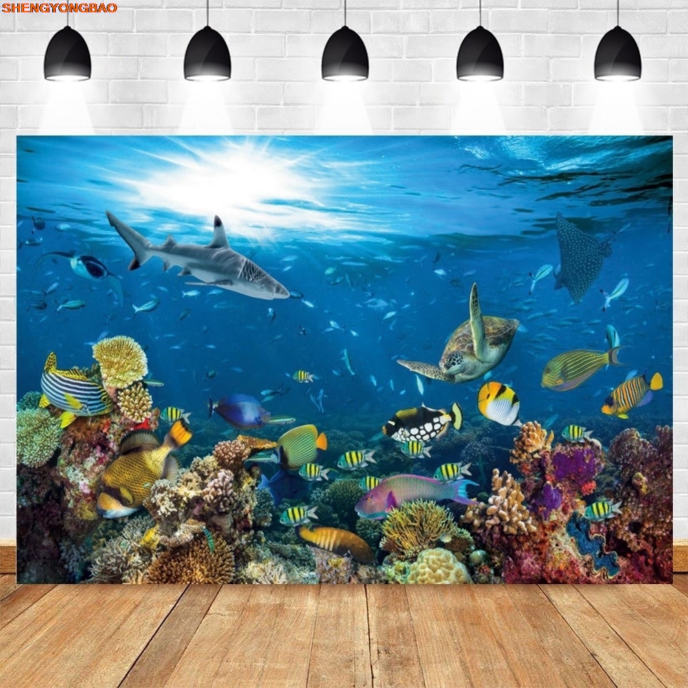 Under Sea Seabed World Backdro - Aquarium Marine World recensie en prijs