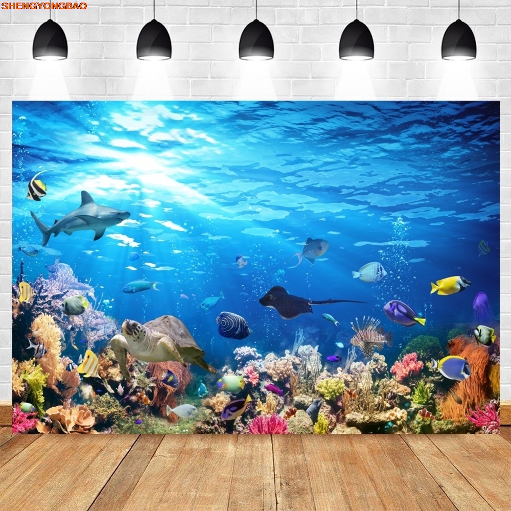 Under Sea Seabed World Backdro - Aquarium Marine World recensie en prijs