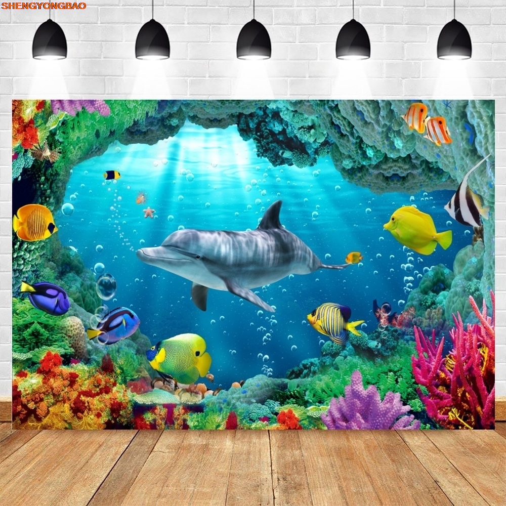Under Sea Seabed World Backdro - Aquarium Marine World recensie en prijs