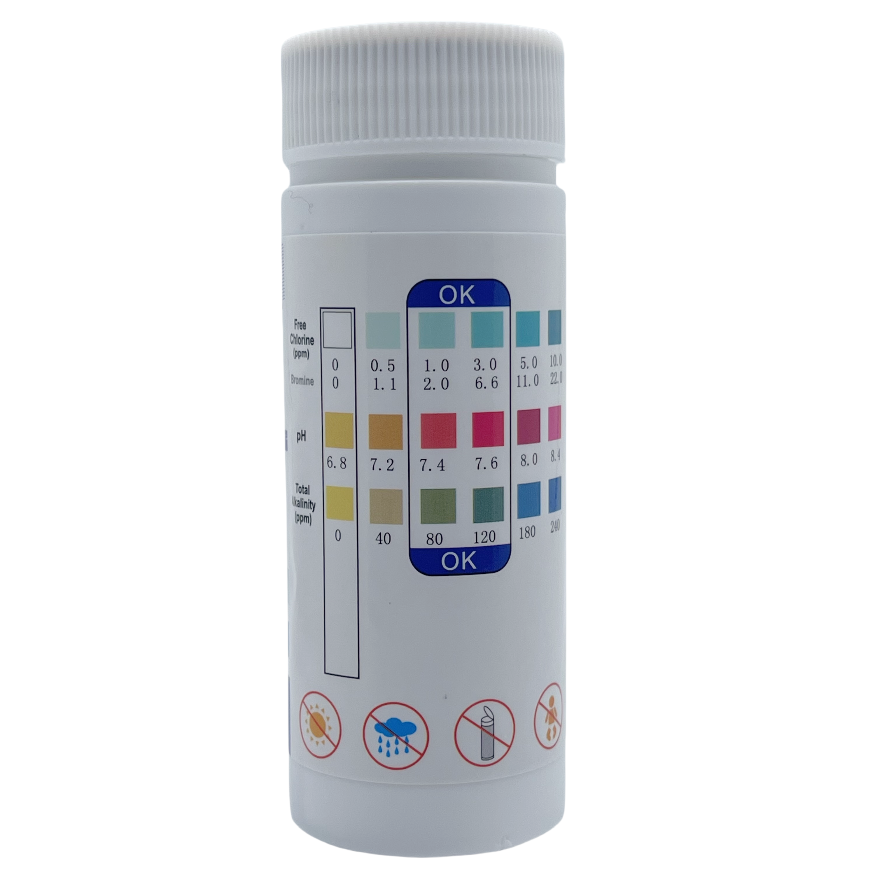 Chlorine PH Test Strips SPA Sw - Marine Test Kit recensie en prijs