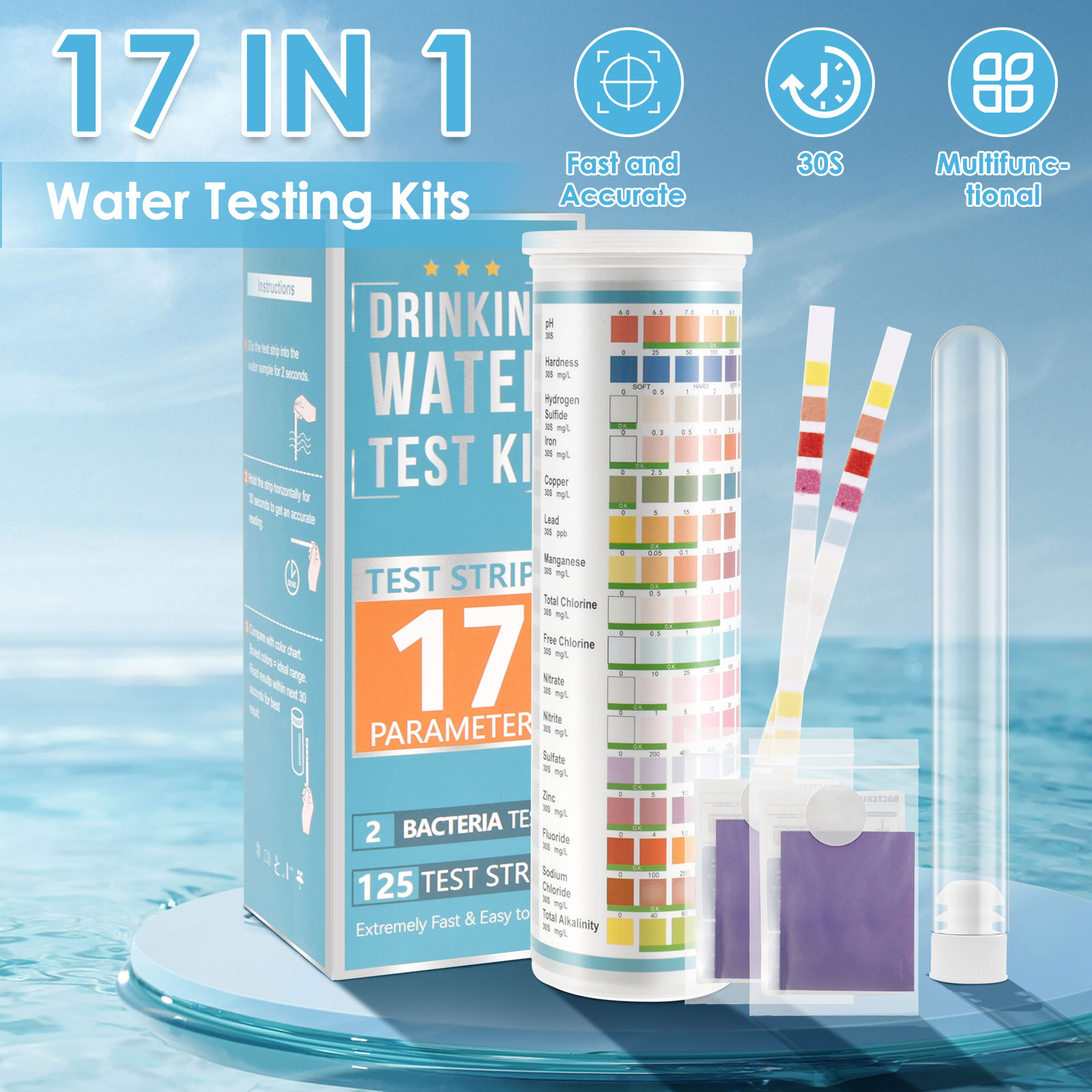 5-17 in 1 Aquarium Test Strips - Marine Test Kit recensie en prijs