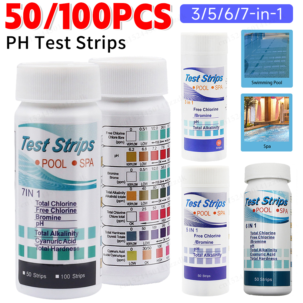 50/100pcs 3/5/6/7 in 1 Swimmin - Marine Test Kit recensie en prijs